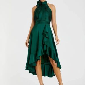 GUC Mac Duggal Green High Low Dress